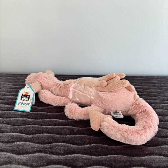 RARE Jellycat Little Rose Dragon BNWT - Picture 3 of 5